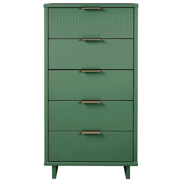 Manhattan Comfort Granville Tall 23.62 Narrow Dresser in Sage Green DR-5003 - main